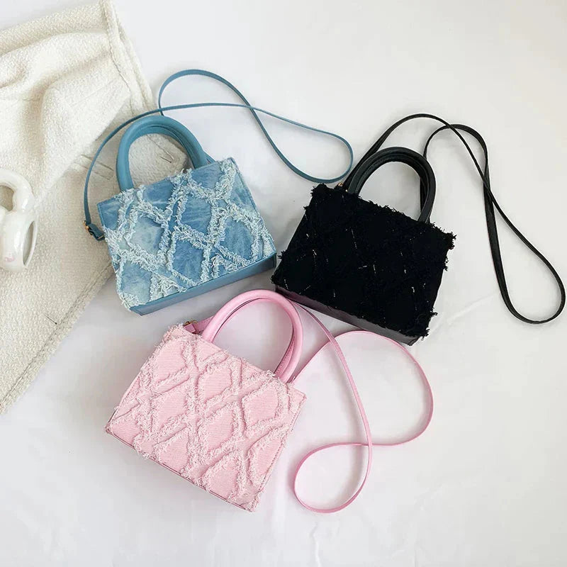 Quadratische Tasche – klein – verstellbarer Riemen – Umhängetasche – Handtasche