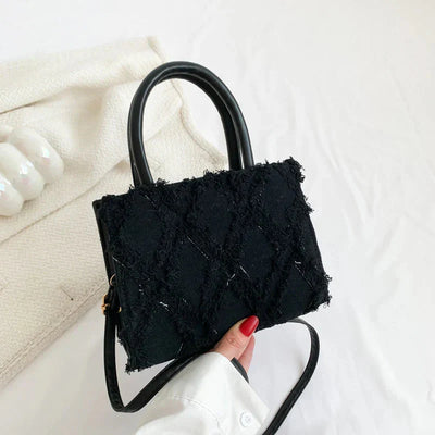 Quadratische Tasche – klein – verstellbarer Riemen – Umhängetasche – Handtasche