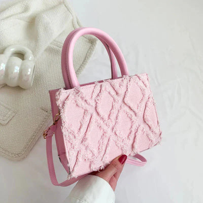 Quadratische Tasche – klein – verstellbarer Riemen – Umhängetasche – Handtasche