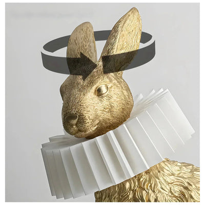 RabbitGleam - Kunstvolle moderne Kaninchen-Tischlampe