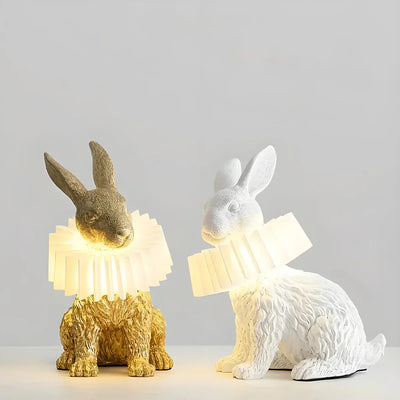 RabbitGleam - Kunstvolle moderne Kaninchen-Tischlampe