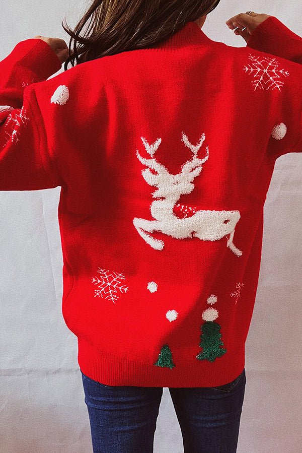 Rentier-Weihnachts-Pullover