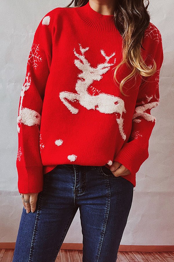 Rentier-Weihnachts-Pullover