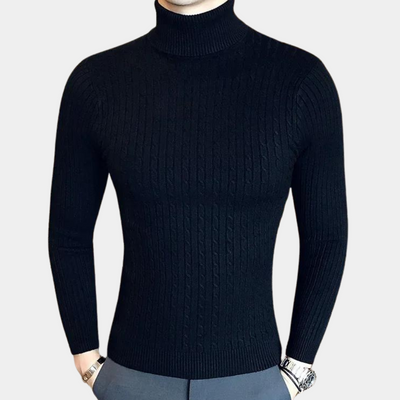 Rollkragenpullover | Dünn | Slim Fit | Strickpullover | Herrenbekleidung
