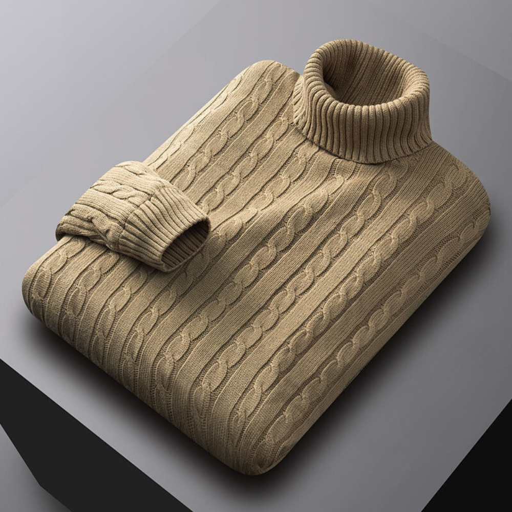 Rollkragenpullover | Dünn | Slim Fit | Strickpullover | Herrenbekleidung