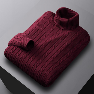 Rollkragenpullover | Dünn | Slim Fit | Strickpullover | Herrenbekleidung