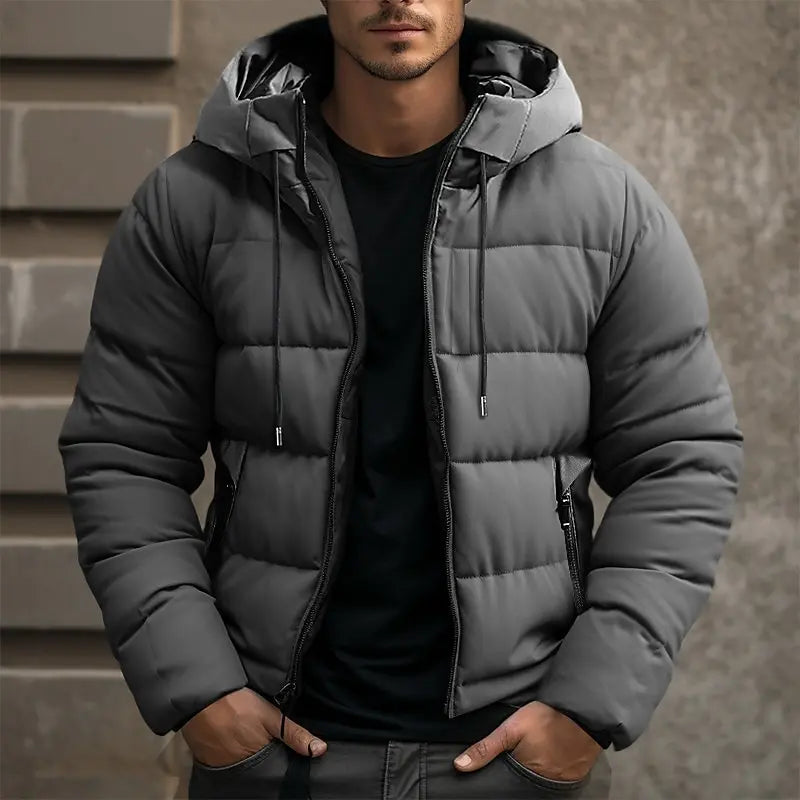 Ryder - wattierte Jacke mit Kapuze und Reißverschluss für Wärme und Komfort im Winter