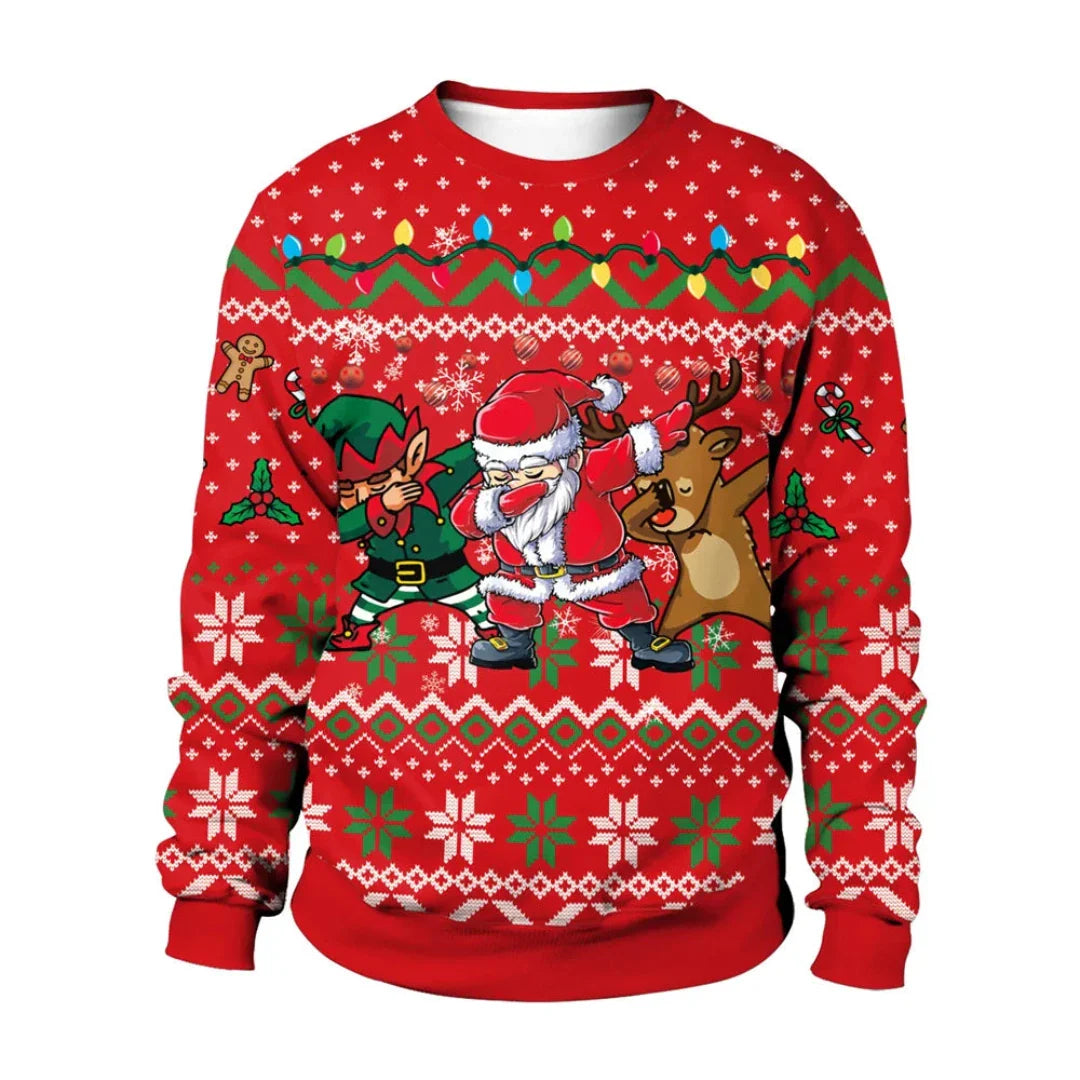 Aromalim | Unisex Warme Langarm Weihnachtspulli | 2024