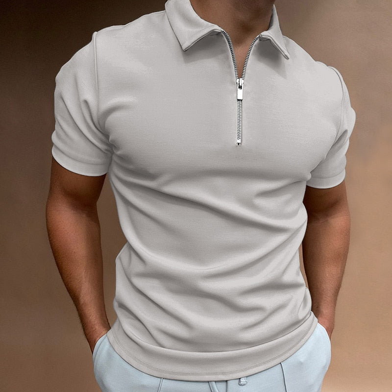 Willem - Poloshirt mit Reißverschluss