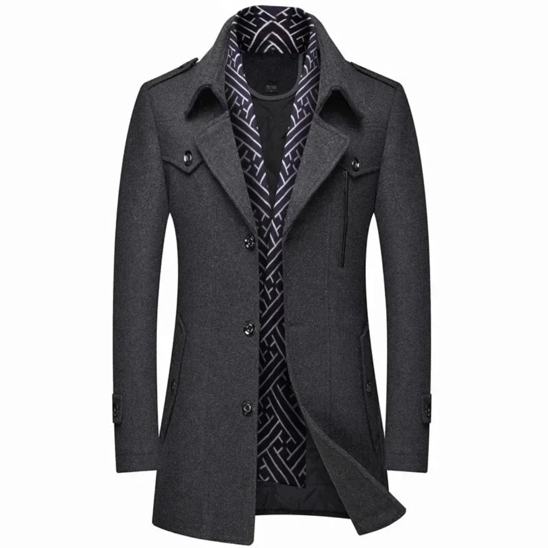 Kamill | Herren Stilvoller Winter Trench Mantel | Warme