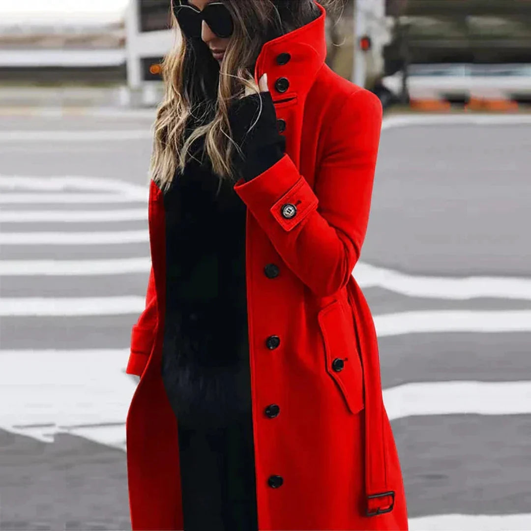 Nancyaram | Damen Winter Trench Mantel | Lange