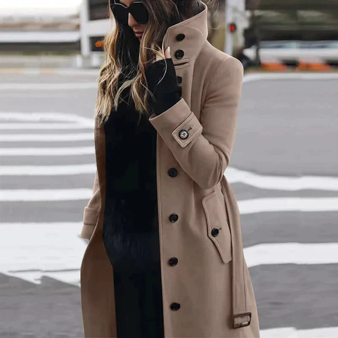 Nancyaram | Damen Winter Trench Mantel | Lange