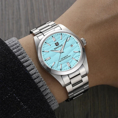 BENYAR BY-5208 40mm Automatik-Uhr, 316L Edelstahl, 50m Wasserdicht, Männermechanik