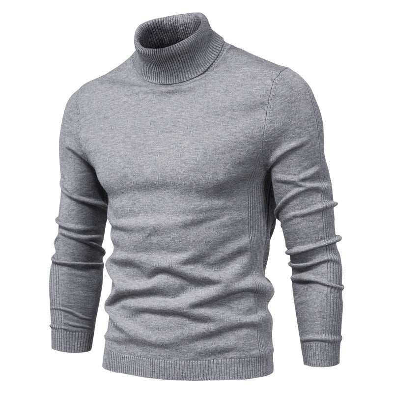 Noah - schmaler, gerippter Rollkragenpullover für Männer mit schmaler Silhouette