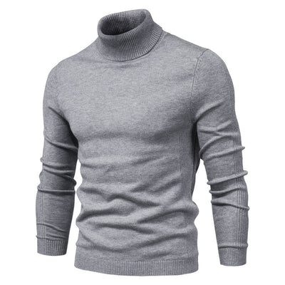 Noah - schmaler, gerippter Rollkragenpullover für Männer mit schmaler Silhouette