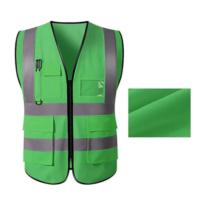 Hubartet | Herren Arbeitskleidung Reflektierende Weste | Multi Taschen