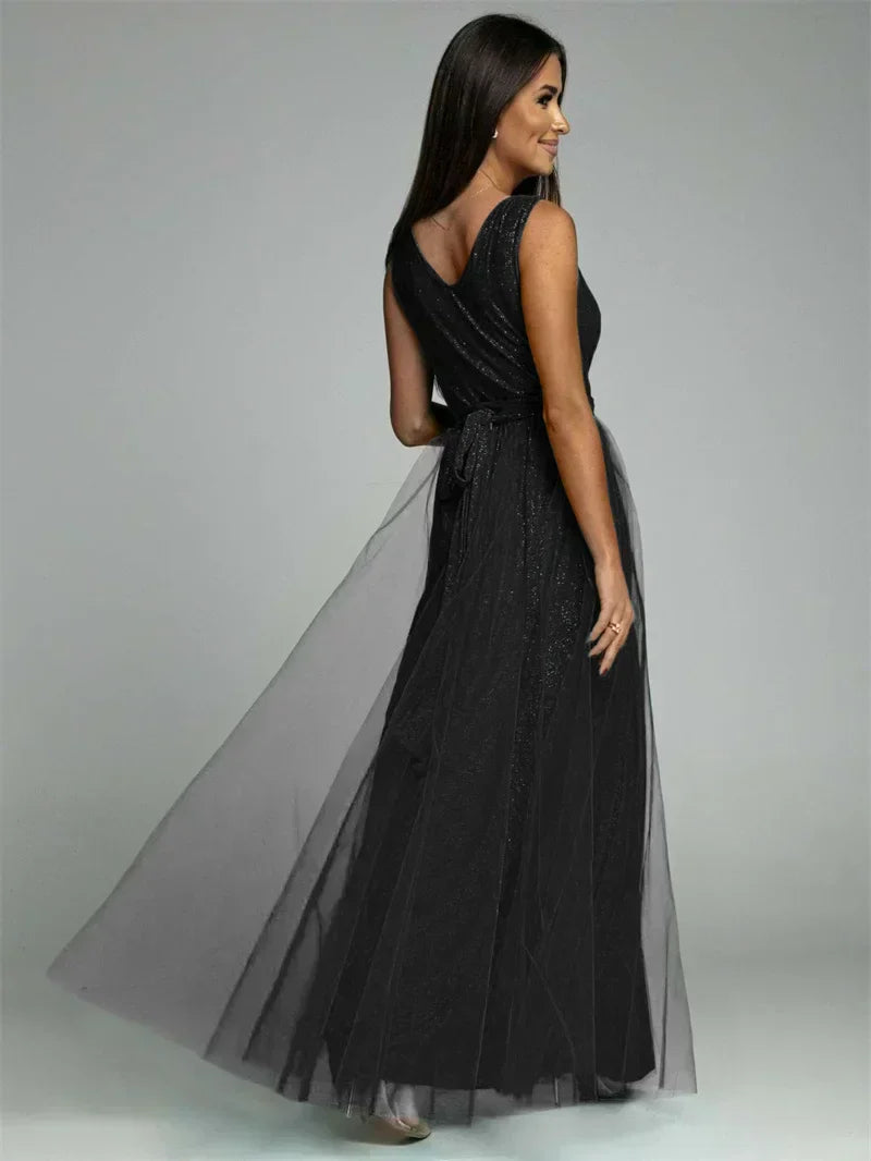 Thelma - elegant Taillenband Kleid für Frauen