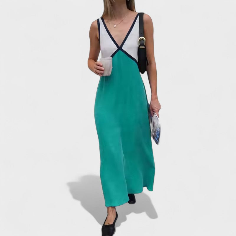 Vida – Elegantes ärmelloses Langes Kleid