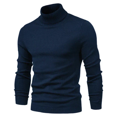Noah - schmaler, gerippter Rollkragenpullover für Männer mit schmaler Silhouette