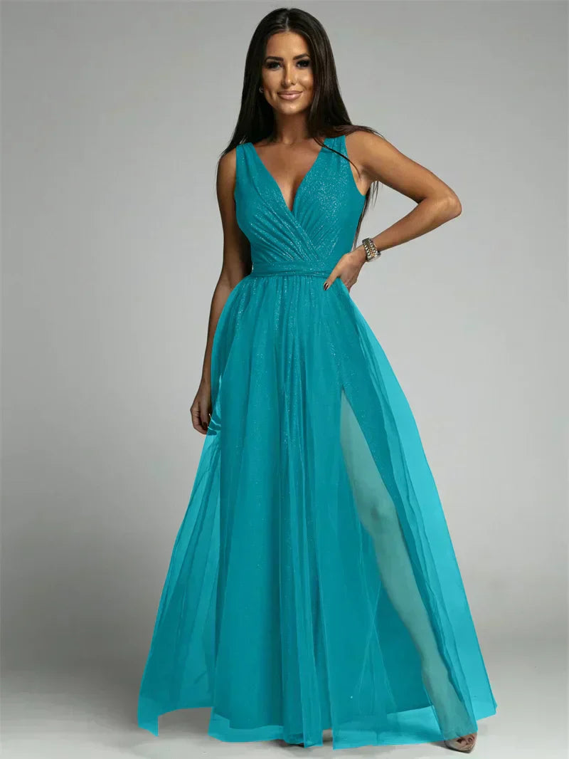 Thelma - elegant Taillenband Kleid für Frauen
