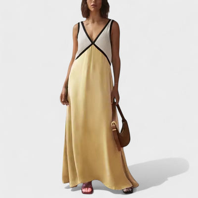 Vida – Elegantes ärmelloses Langes Kleid