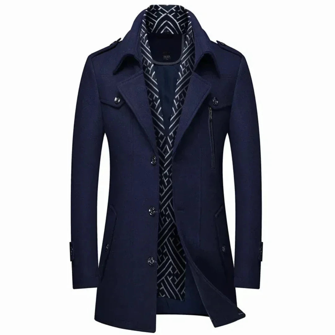 Kamill | Herren Stilvoller Winter Trench Mantel | Warme