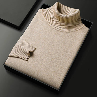 Raul - klassischer Rollkragenpullover aus weichem Strickmaterial mit Stil