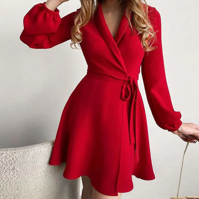 Wickelkleid mit Bindegürtel für Damen