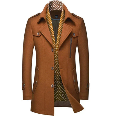 Kamill | Herren Stilvoller Winter Trench Mantel | Warme
