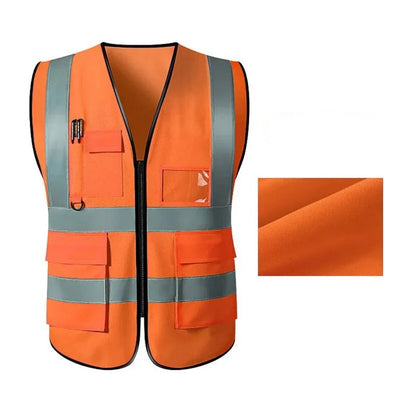Hubartet | Herren Arbeitskleidung Reflektierende Weste | Multi Taschen