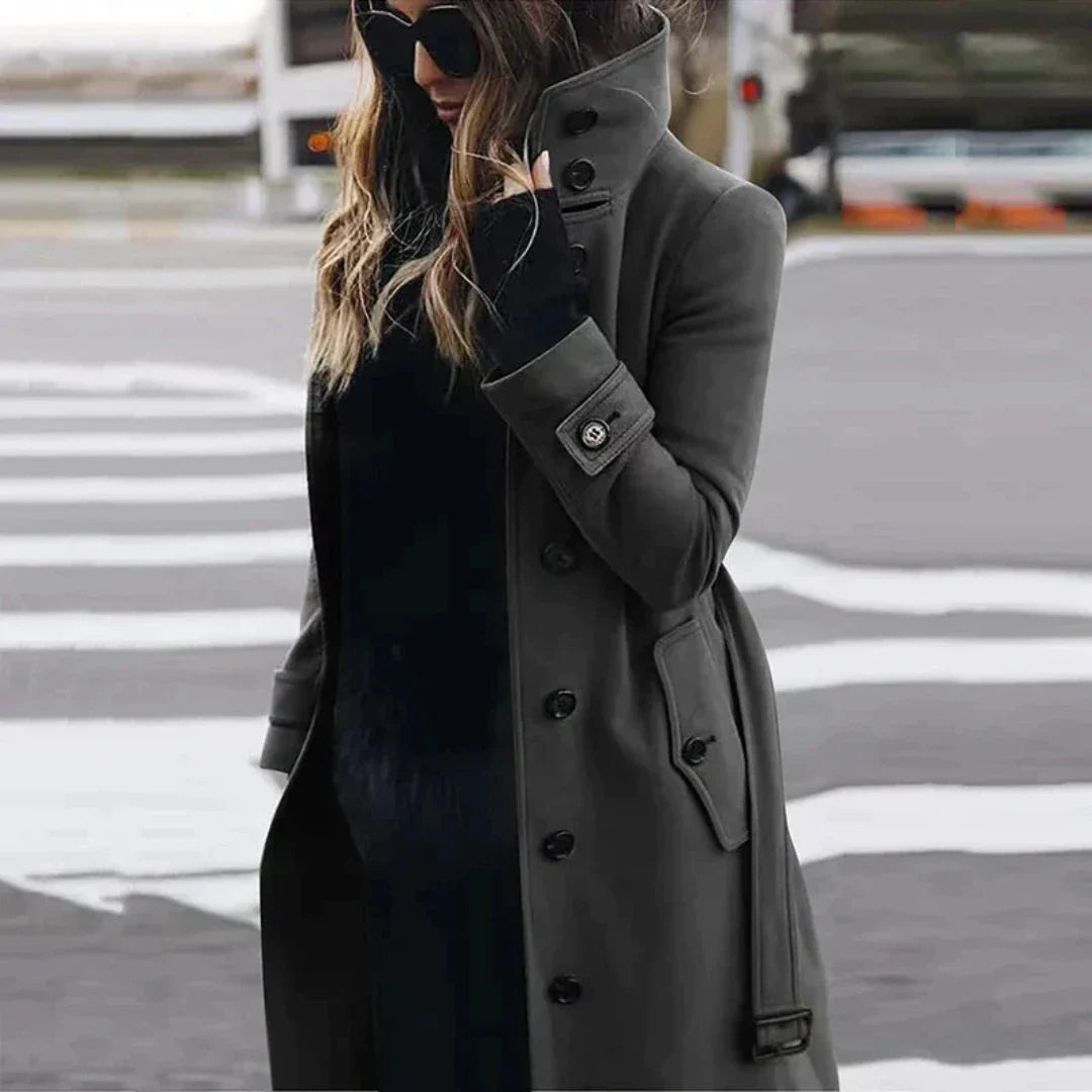 Nancyaram | Damen Winter Trench Mantel | Lange