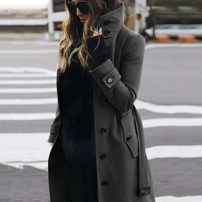 Nancyaram | Damen Winter Trench Mantel | Lange
