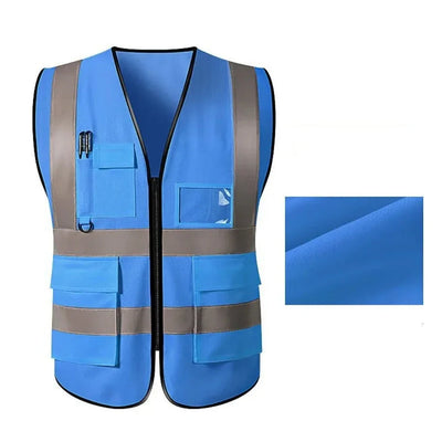 Hubartet | Herren Arbeitskleidung Reflektierende Weste | Multi Taschen