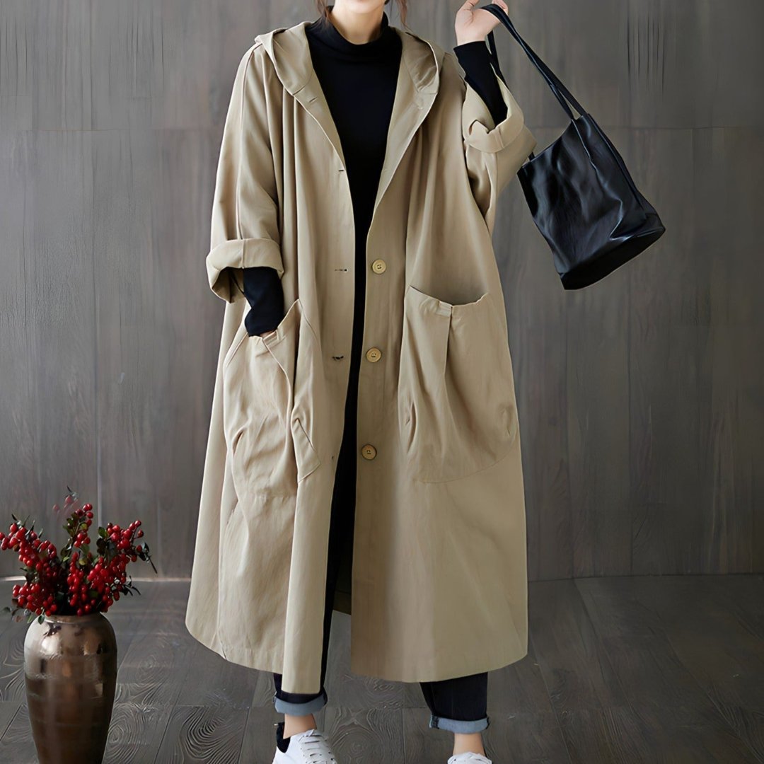 Tessariam | Damen Wasserdicht Trench Mantel | Lange