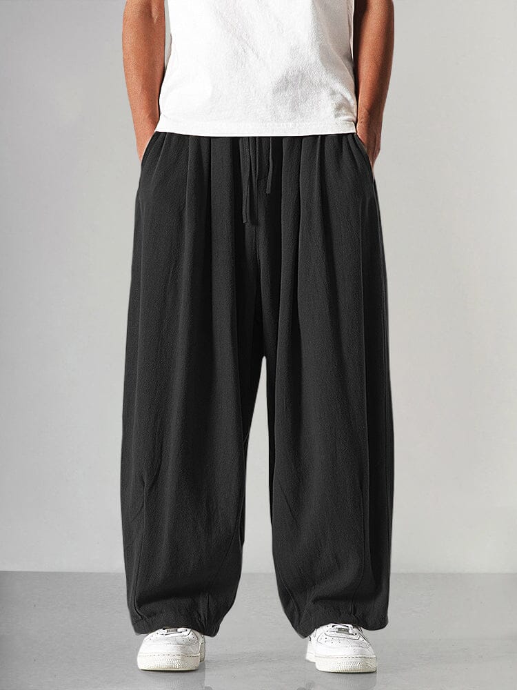 Yashvir - Hose aus Baumwolle und Leinen