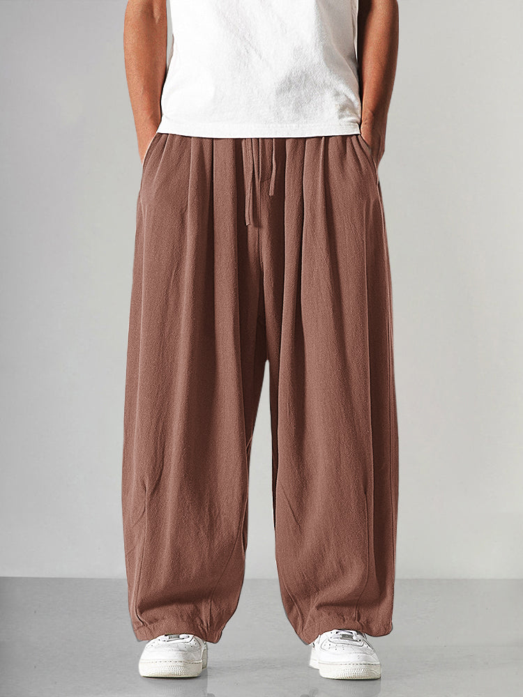 Yashvir - Hose aus Baumwolle und Leinen