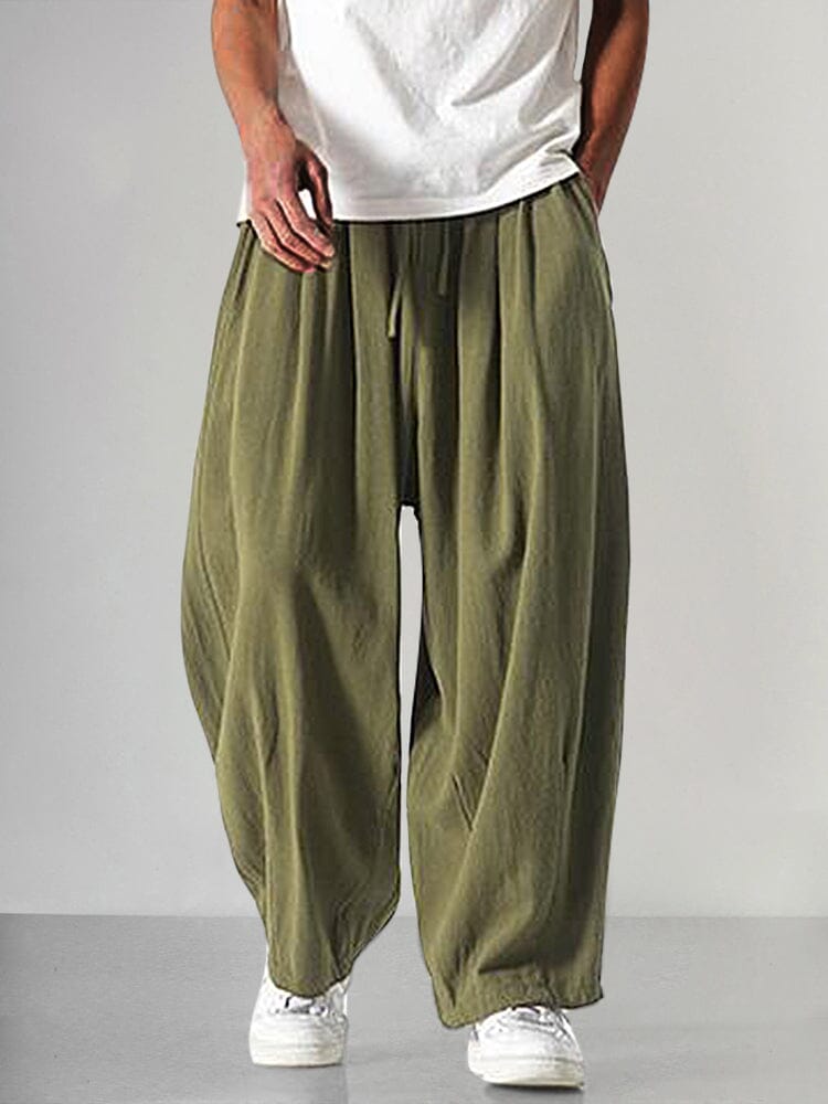 Yashvir - Hose aus Baumwolle und Leinen