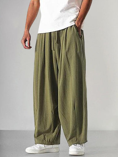 Yashvir - Hose aus Baumwolle und Leinen