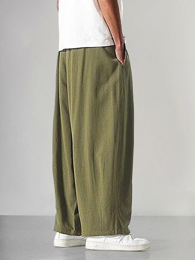 Yashvir - Hose aus Baumwolle und Leinen