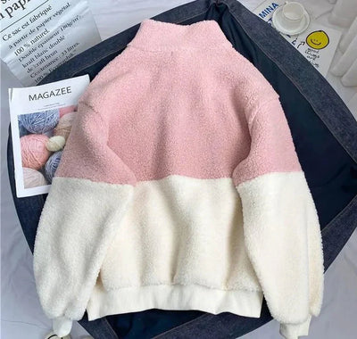 Valeen - Zweiteiliger Fleece-Trainingsanzug mit halbem Reißverschluss für bequeme und stilvolle Loungewear