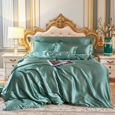 Satin Bettlaken - Luxus - 4-teilig - Bettlaken-Set - Seidenbettlaken