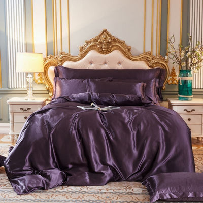 Satin Bettlaken - Luxus - 4-teilig - Bettlaken-Set - Seidenbettlaken