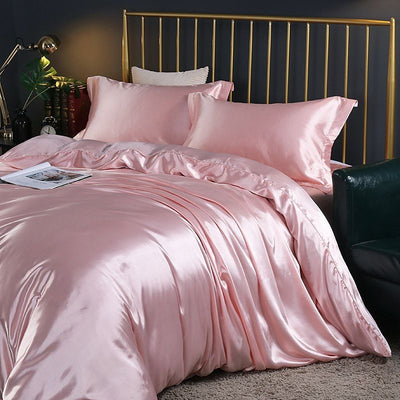 Satin Bettlaken - Luxus - 4-teilig - Bettlaken-Set - Seidenbettlaken