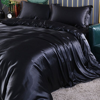 Satin Bettlaken - Luxus - 4-teilig - Bettlaken-Set - Seidenbettlaken
