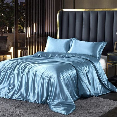 Satin Bettlaken - Luxus - 4-teilig - Bettlaken-Set - Seidenbettlaken
