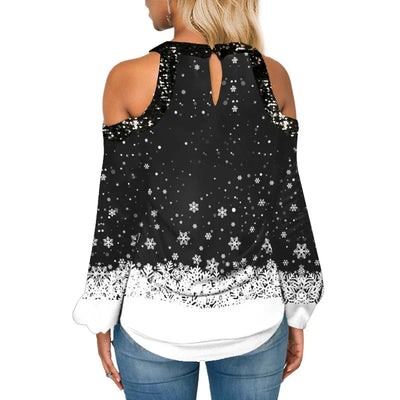 Leighanna - Damen-Weihnachts-Top