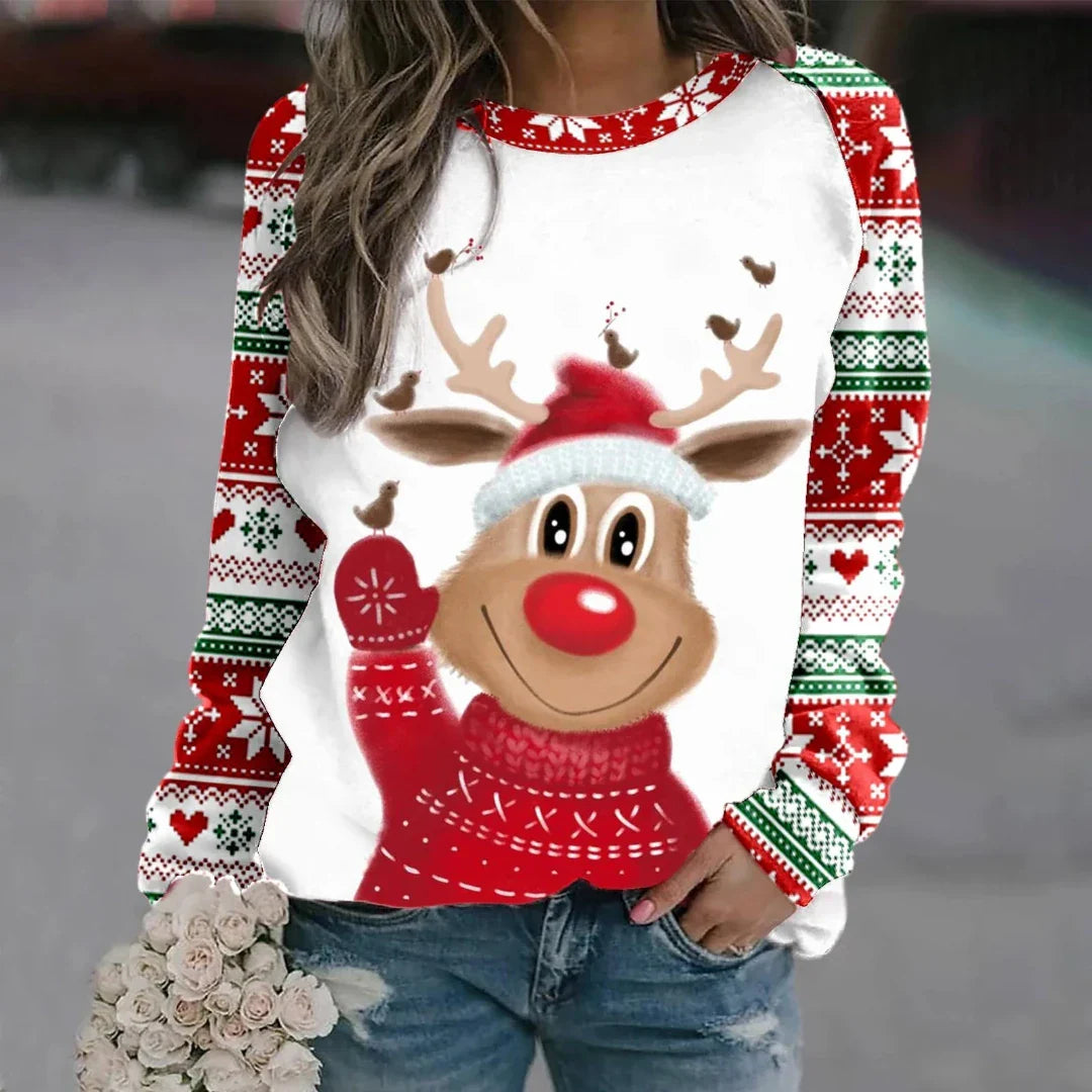 Aneeqa | Damen Warme Winter Weihnachtspulli | 2024