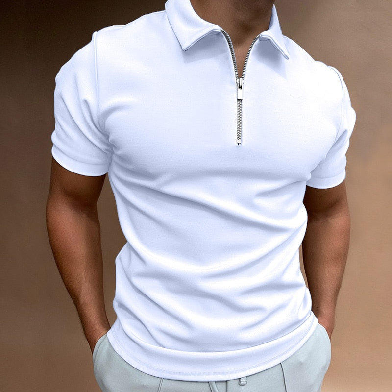 Willem - Poloshirt mit Reißverschluss