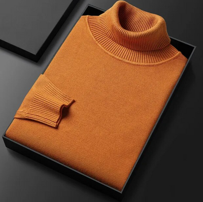 Raul - klassischer Rollkragenpullover aus weichem Strickmaterial mit Stil