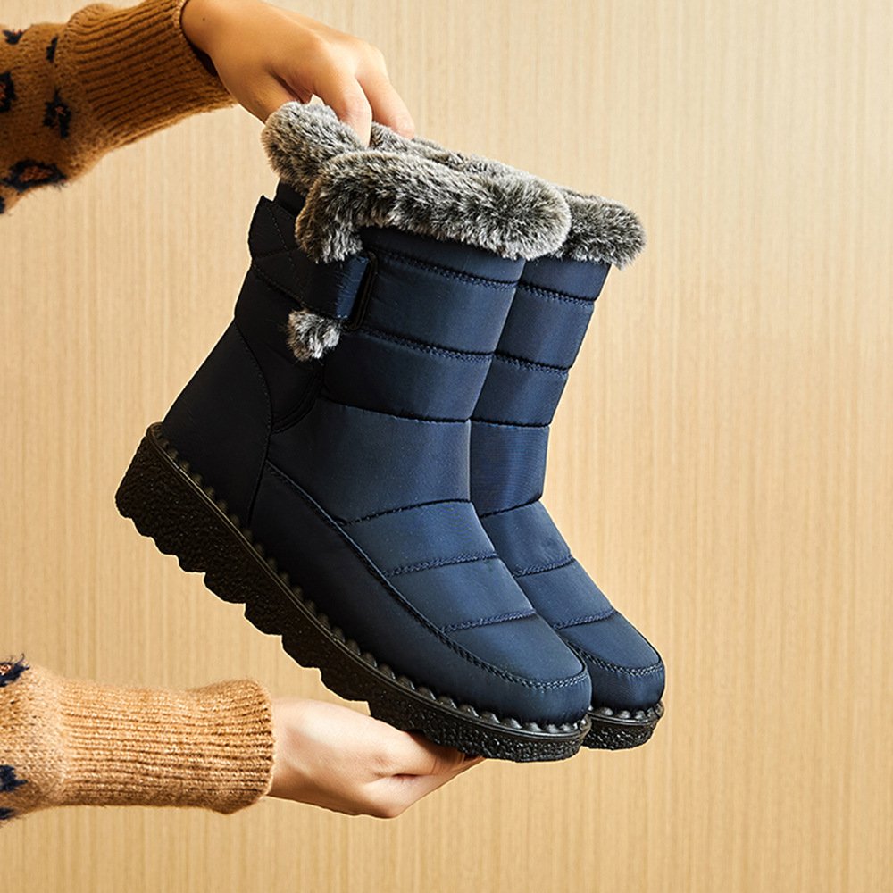 Schneestiefel | Warm | Slip-On | Fellgefütterte Stiefel | Winterstiefel